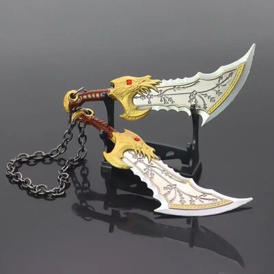 15cm God of War Game Metal Weapon Model Ragnarok Kratos Weap