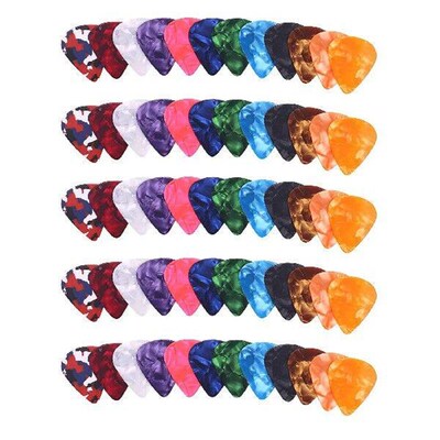 60 Pack Abstract Art Colorful Guitar Picks 0.46mm, 0.71mm,