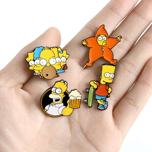 A drinking skateboard play cool funny brooch badge