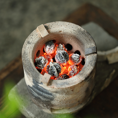 茶道核桃炭橄榄炭家用茶室炭炉煮茶碳无烟乌榄炭功夫茶火炭果木炭