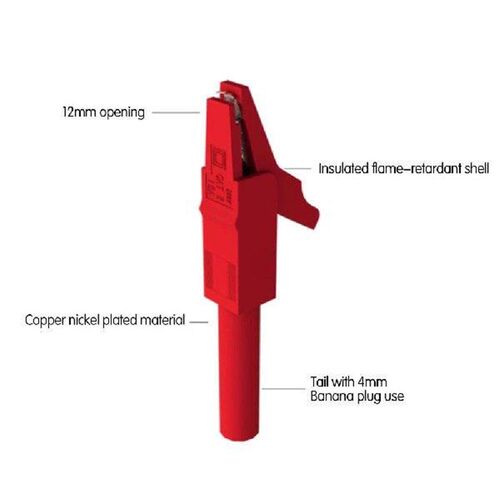 2 Pcs Full Protective Alligator Clips Crocodile Clamp For