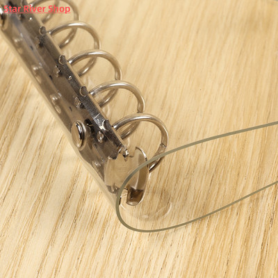 1Pc Transparent Color Plastic Clip File FolderA4/A5/A6/A7 No