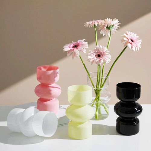 Glass Vase Nordic Home Decoration Room Decor Flower Vase Flo