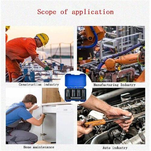 5 Pcs/Box Bolt and Lug Nut Extractor Socket Tools 1/2inch