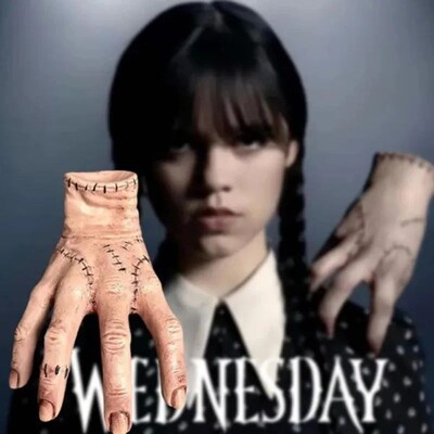 Horror Wednesday Thing Hand Toy From Addams Family Latex Fig
