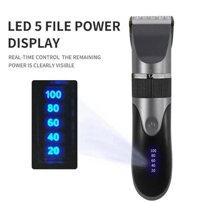 Professional Hair Clipper Mens Barber Beard Trimmer Recharg