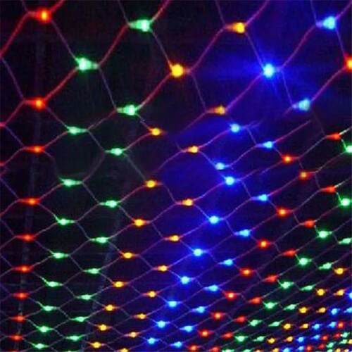 Curtain Light LED Fairy String Net Mesh Christmas 3x2m 200le