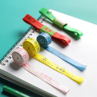 Colorful flexible measuring tape for home and gym use, suita