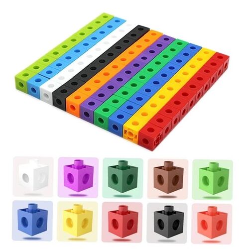 New Rainbow Montessori Math Link Building Blocks Educational