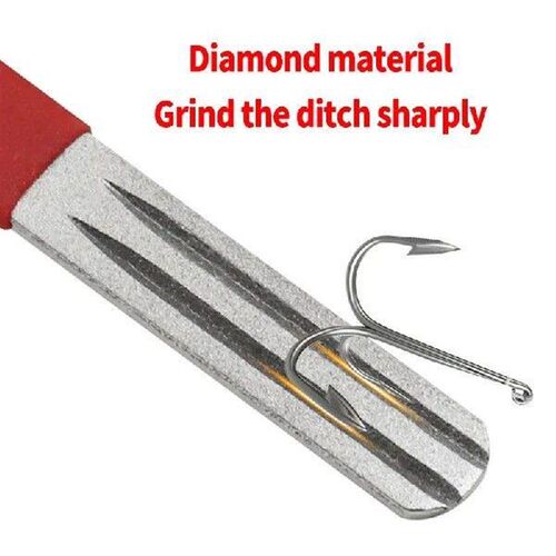 Double Side Hook Hone Fishing Hook File Line Stripper Knife