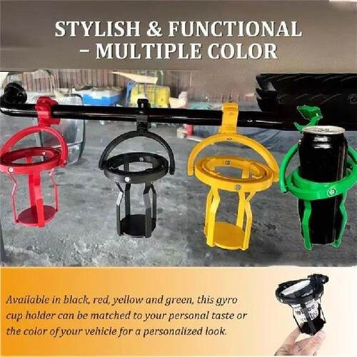 Gyroscopic Cup Holder 3D Printed Motorcycle Drink Holder No