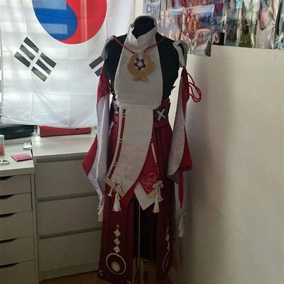 Cosplay Yae Miko Guuji Yae Costume Wig Tail Game Halloween C