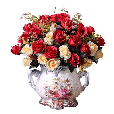 Artificial rose bouquet suit plastic flowers fake flowers si