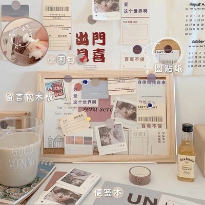 ins wind cork board photo wall  creative felt self-adhesive