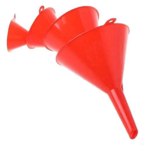 4Pcs Plastic Funnel Set For Car Oil Gas And Fluids Auto