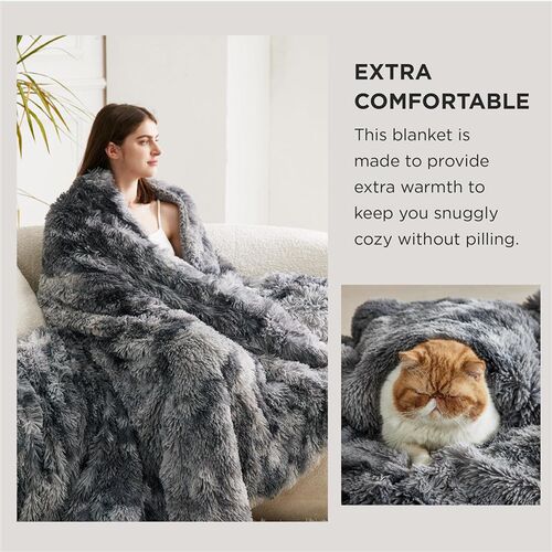 Soft Fuzzy Faux Fur Throw Blanket Sherpa Fleece Blanket毛毯