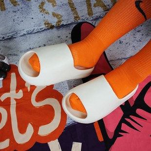 Summer Home Men Slippers Simple Solid Color Shoes Non-slip B