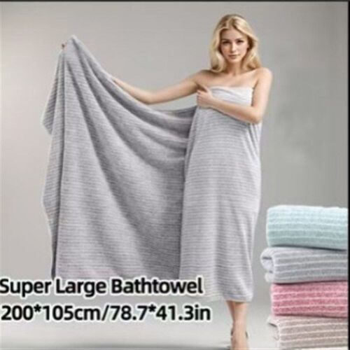 Super Large Bathtowel Velvet Bath Beach Towel Bathrobe Coral
