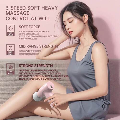 Mini Fascial Massage Gun Vibration Massage Machine Muscle Re
