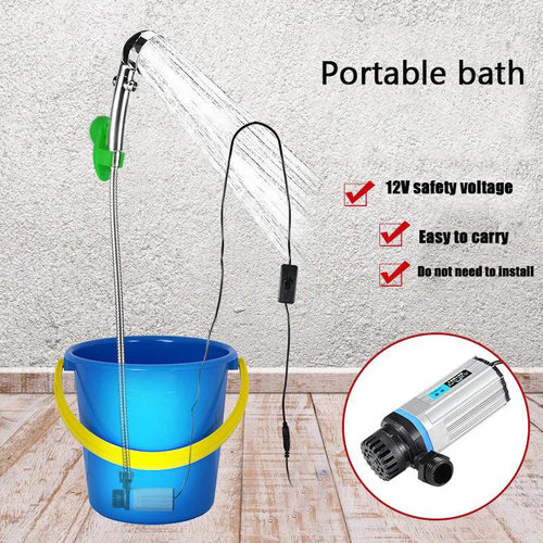 Portable Car Washer 12V Camping Shower Car Shower High Press