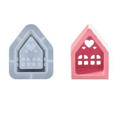 Heart House Resin Silicone Molds for Epoxy Resin, Holder,