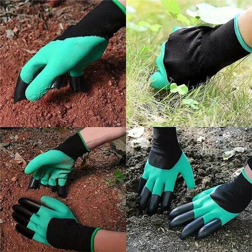 Garden Gloves With Claws - Dig, Plant, Weed & Seed Effortles