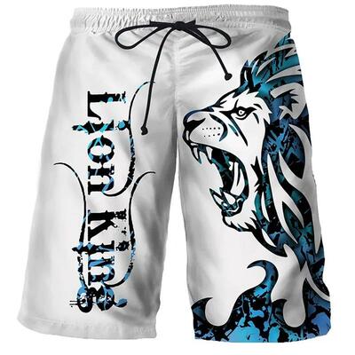 Cool Tiger Wolf Summer Shorts Comfortable Surfboard Hawaiian