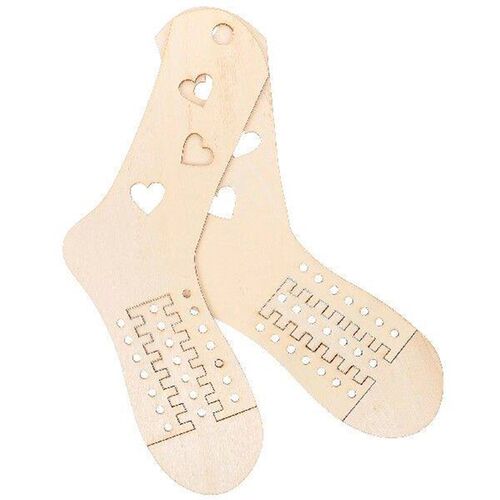 2 Pcs DIY Wooden Sock Knitting Tools Crochet Needles