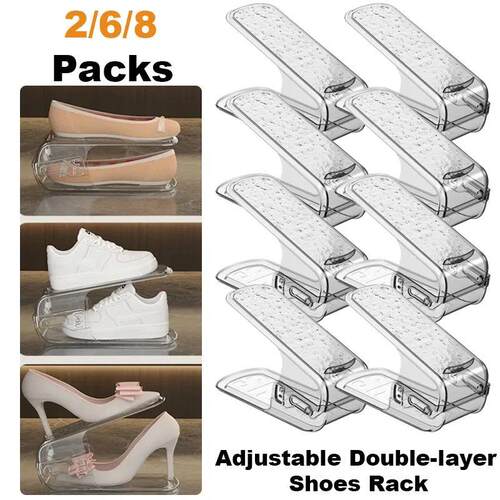 Shoe Organizer Double-layer Footwear Support Slot Space Savi