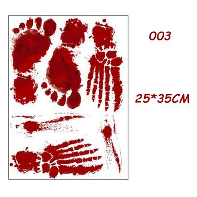 Horror Blood Handprint Footprint Fingerprint Halloween Stick