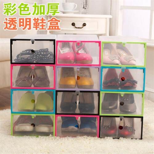 shoe box drawer storage eco-friendly transparent organizer