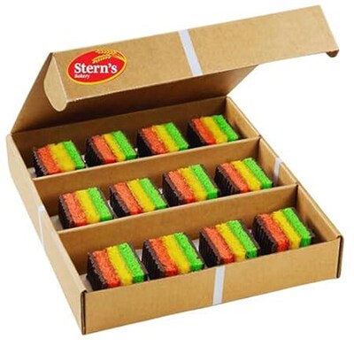 Rainbow Cake Gift Basket  12 Individually Wrapped Italia