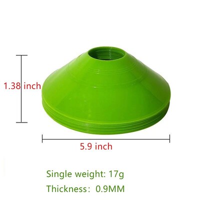 10pcs Soccer Cones Set Football Training Equipment for Kid P