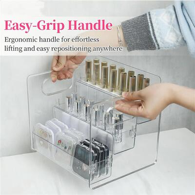 Cosmetic Desktop Storage Box, Acrylic High-Grade Dust-Proof