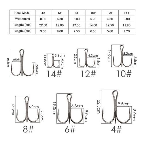 120/50pcs/Lot reble Fishing Hook Set In Box High Carbon Stee