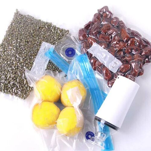 Reusable Vacuum Food Storage Zipper Bags Set Electric Handhe