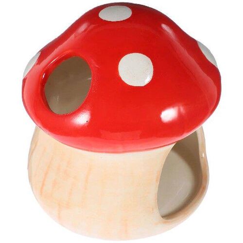 Ceramic Hamster Summer Cooling Nest Mushroom House