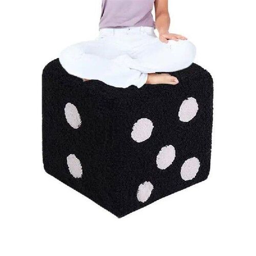 Small Cube Stool Dice Design Shoe Changing Stool Square