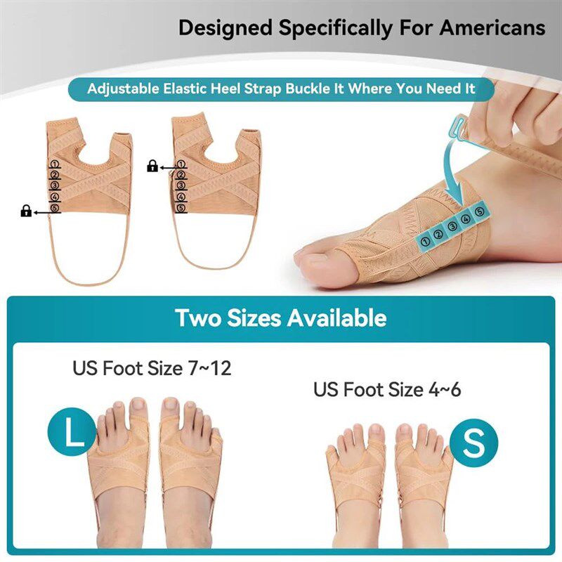 Adjustable Bunion Corrector Fabric Hallux Valgus Toe Correct - 实物图