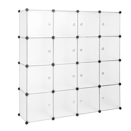 Modular Cube Storage Unit Closet Organizer Plastic Cabinet,