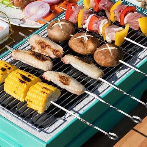 Metal Skewers For Grilling 10pcs Beef And Mutton Barbecue
