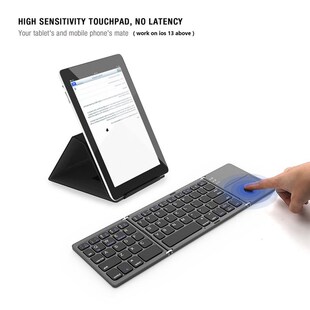 Folding Keyboard键盘Bluetooth Wireless Keypad with Touchpad