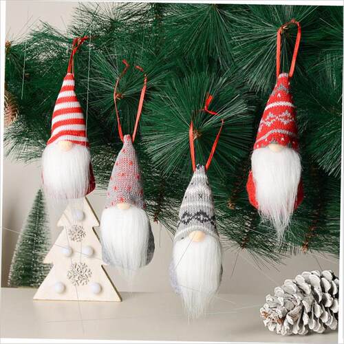 Christmas Forest old man hanging Christmas tree pendant