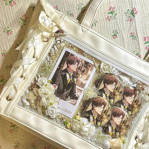 Inner  jk ribbon ita bag large capacity bow wmen shoulder ba