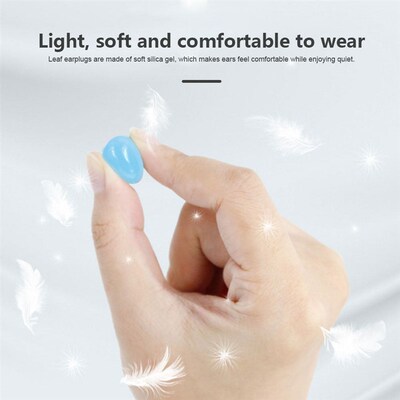 12Pcs/pack Soft Silicone Ear Plugs for Sleeping Swimming Wor