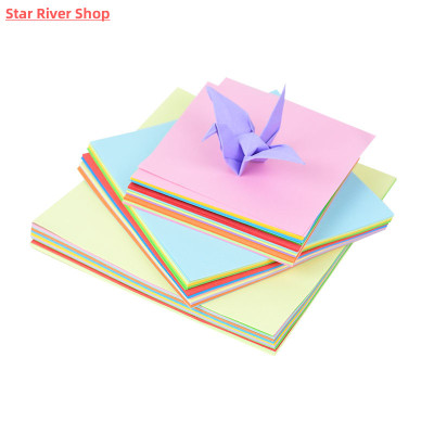 100pcs Origami Square Paper Double Sided Folding Lucky Wish
