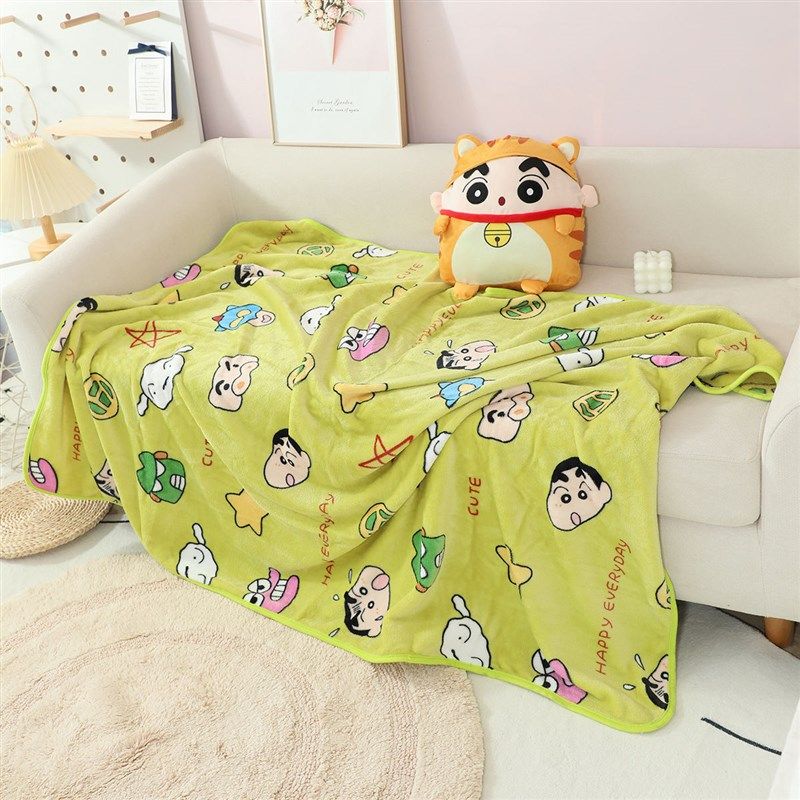 可爱蜡笔卡通小新抱枕休闲毯二合一两用午睡空调毯车载靠垫毛毯,居家布艺,抱枕被,淘宝优惠券,粉丝福利购,淘宝优惠卷