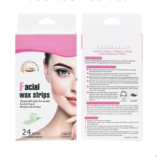 24Pcs Hair Removal Tool Wax Strips Waxing Wipe Sticker for