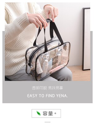 Clear PVC Makeup Cosmetic bag Travel Washbag Storage Box Big