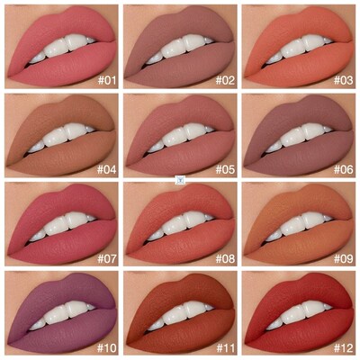 Liquid Lipstick Matte Lip Gloss Cosmetic Waterproof 哑光口红